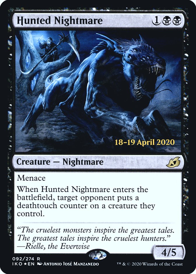 Hunted Nightmare [Ikoria: Lair of Behemoths Prerelease Promos] | Pandora's Boox