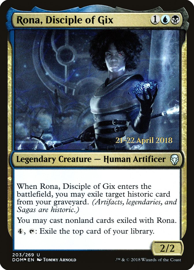 Rona, Disciple of Gix [Dominaria Prerelease Promos] | Pandora's Boox