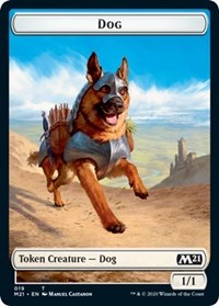 Dog // Weird Double-Sided Token [Core Set 2021 Tokens] | Pandora's Boox