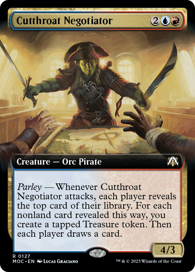 Cutthroat Negotiator (Extended Art) [March of the Machine Commander] | Pandora's Boox