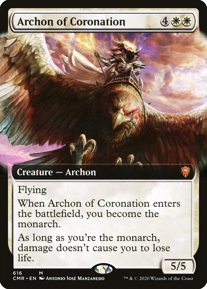 Archon of Coronation (Extended Art) [Commander Legends] | Pandora's Boox