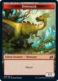 Dinosaur // Human Soldier (003) Double-Sided Token [Ikoria: Lair of Behemoths Tokens] | Pandora's Boox