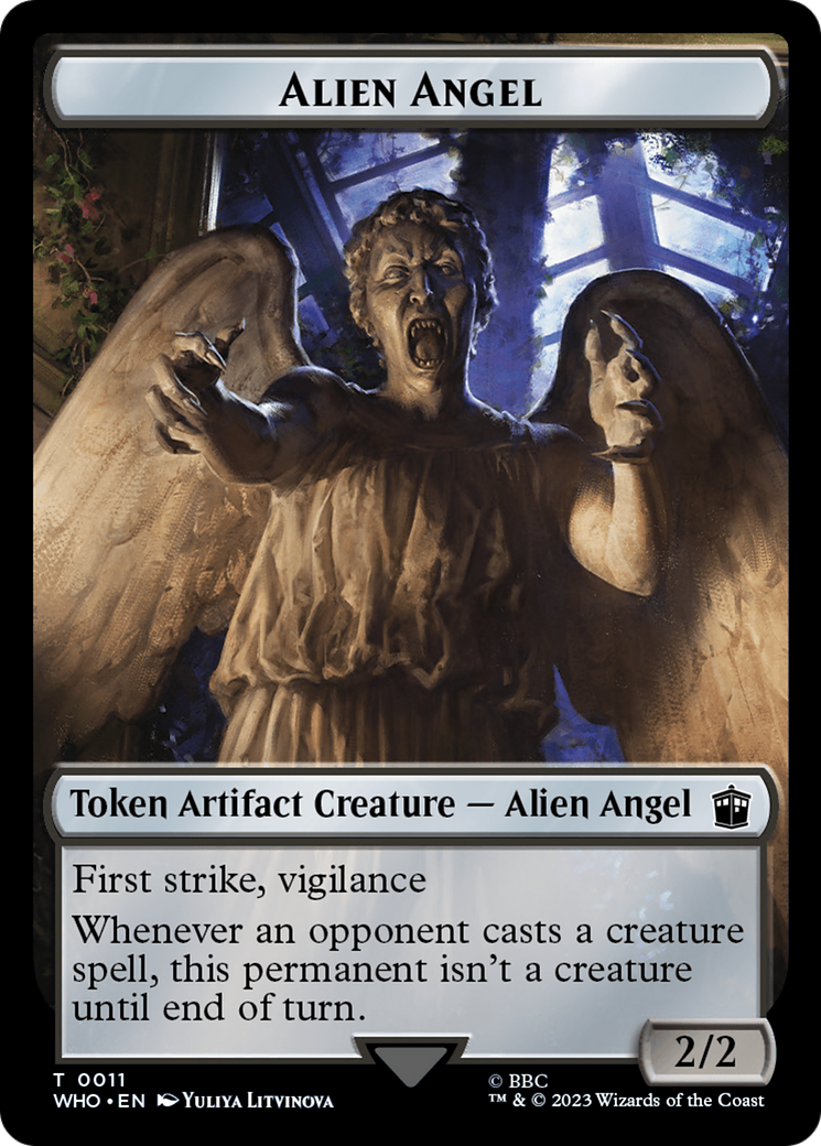 Alien Angel // Food (0025) Double-Sided Token [Doctor Who Tokens] | Pandora's Boox