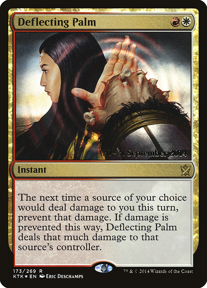 Deflecting Palm [Khans of Tarkir Prerelease Promos] | Pandora's Boox