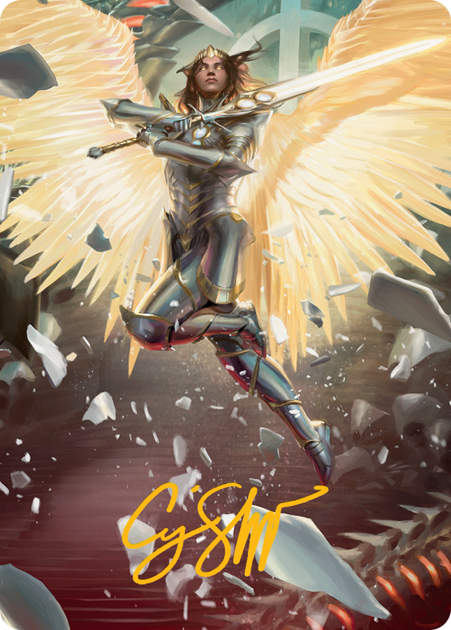 Archangel Elspeth Art Card (Gold-Stamped Signature) [March of the Machine Art Series] | Pandora's Boox