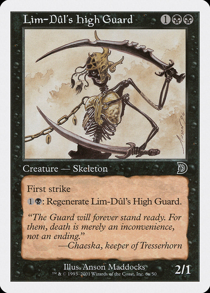 Lim-Dul's High Guard (Holding Sword) [Deckmasters] | Pandora's Boox