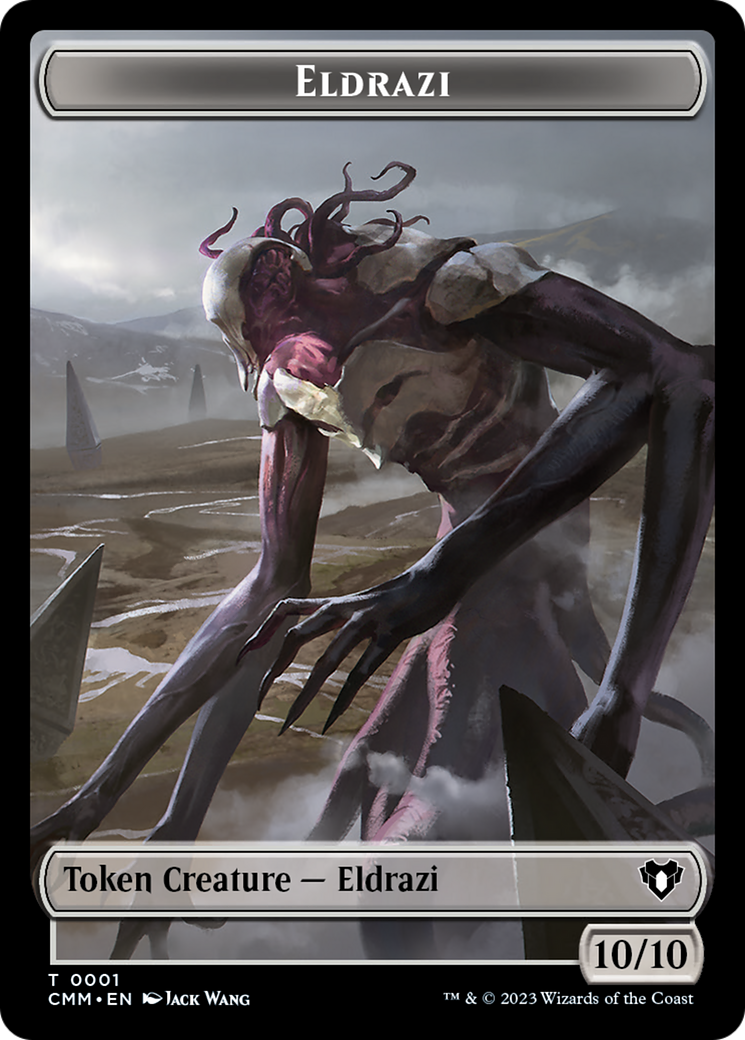 Eldrazi // Knight Double-Sided Token [Commander Masters Tokens] | Pandora's Boox