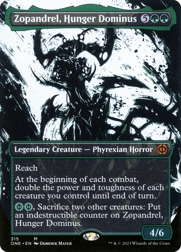 Zopandrel, Hunger Dominus (Borderless Ichor) [Phyrexia: All Will Be One] | Pandora's Boox