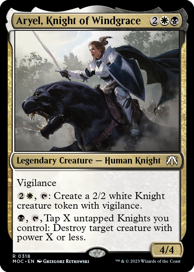 Aryel, Knight of Windgrace [March of the Machine Commander] | Pandora's Boox