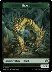 Beast // Merfolk (0003) Double-Sided Token [The Lost Caverns of Ixalan Commander Tokens] | Pandora's Boox