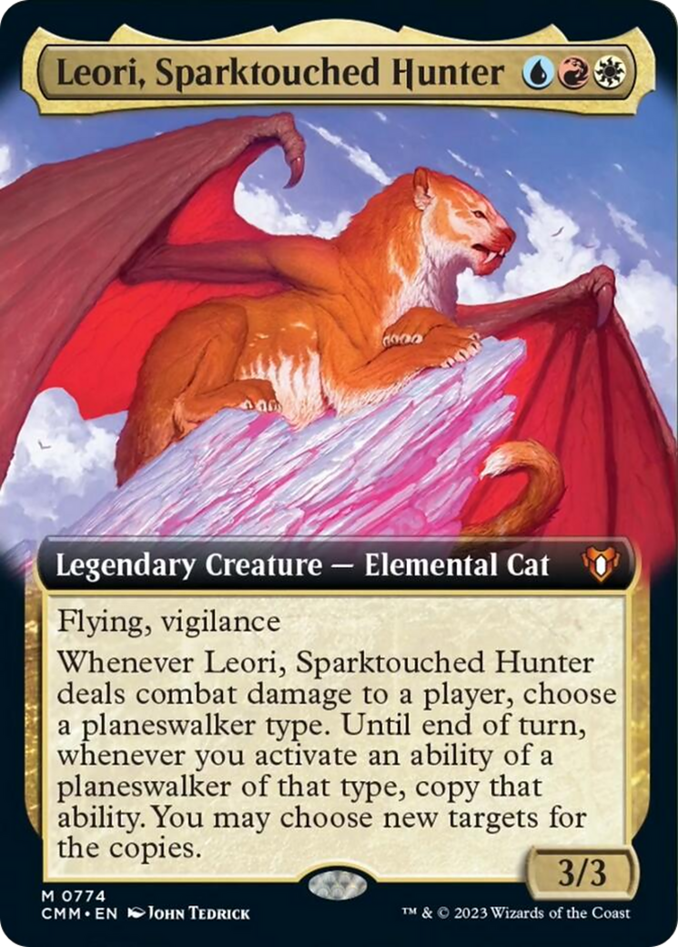 Leori, Sparktouched Hunter (Extended Art) [Commander Masters] | Pandora's Boox
