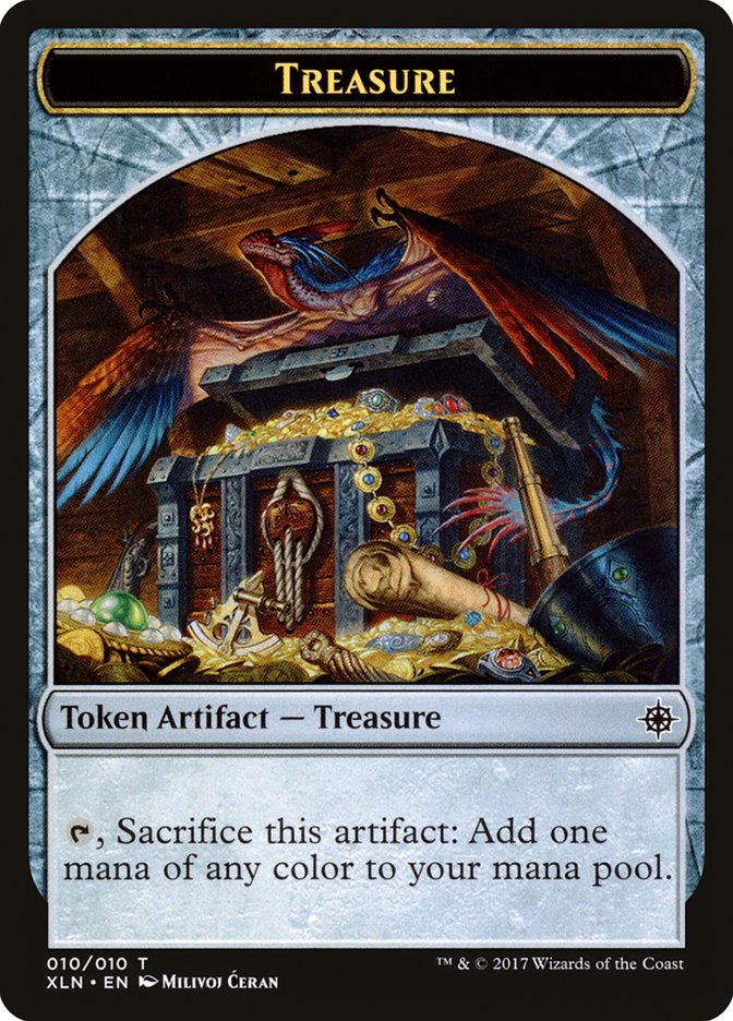 Treasure Token (010/010) [Ixalan Tokens] | Pandora's Boox