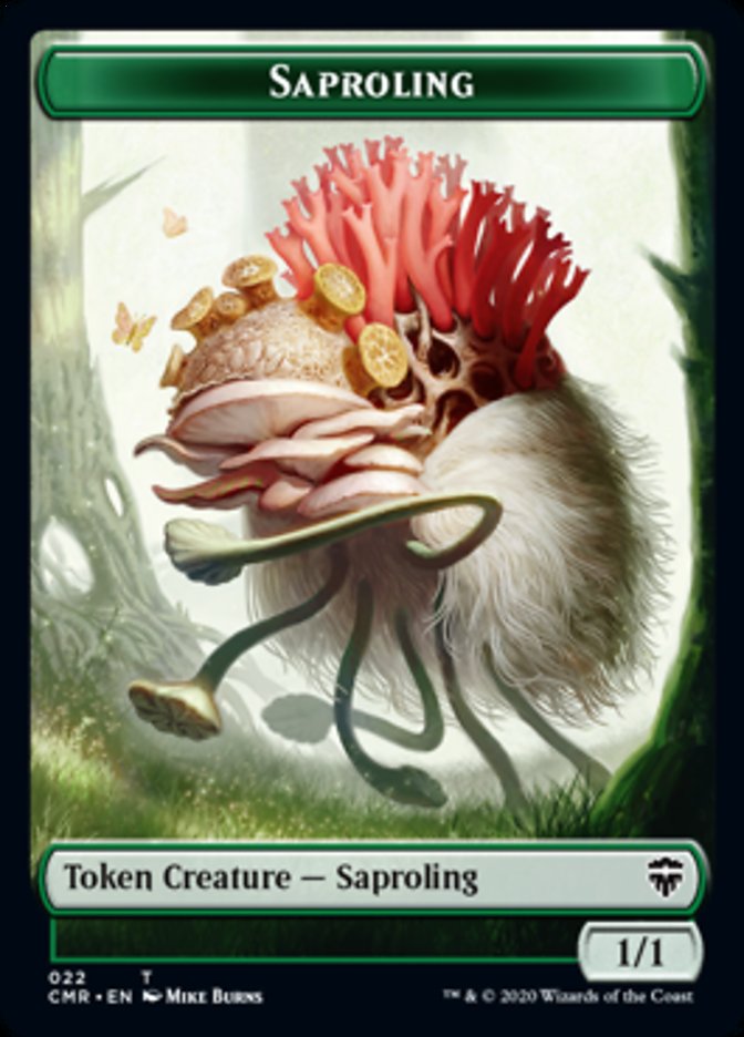 Illusion // Saproling Double-Sided Token [Commander Legends Tokens] | Pandora's Boox