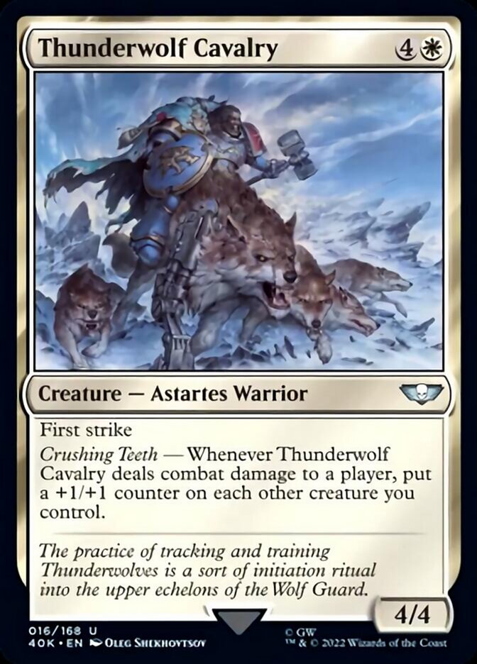 Thunderwolf Cavalry (Surge Foil) [Warhammer 40,000] | Pandora's Boox