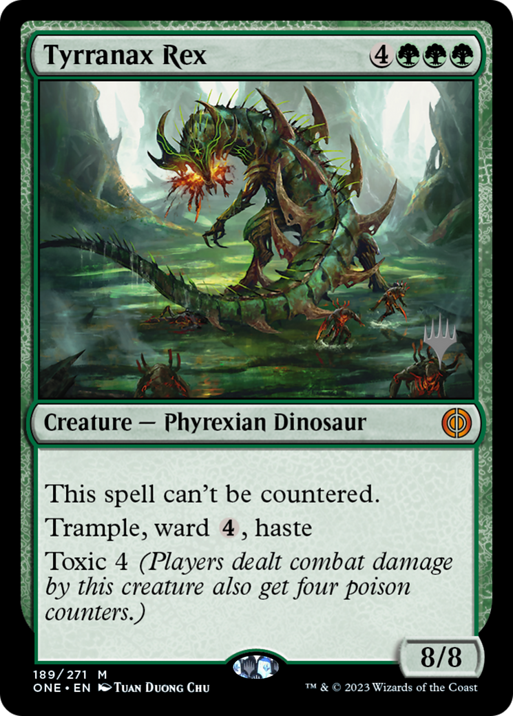 Tyrranax Rex (Promo Pack) [Phyrexia: All Will Be One Promos] | Pandora's Boox