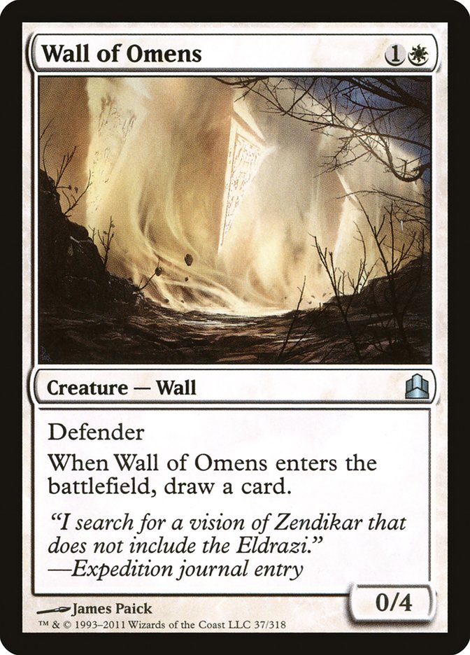 Wall of Omens [Commander 2011] | Pandora's Boox