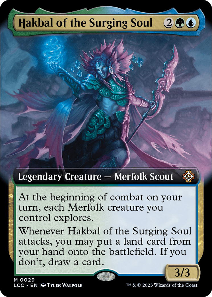 Hakbal of the Surging Soul (Extended Art) [The Lost Caverns of Ixalan Commander] | Pandora's Boox