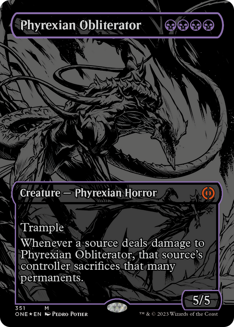 Phyrexian Obliterator (Oil Slick Raised Foil) [Phyrexia: All Will Be One] | Pandora's Boox