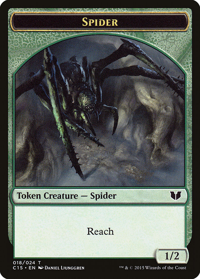 Spider Token [Commander 2015 Tokens] | Pandora's Boox