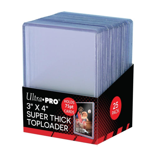 Ultra pro 3x4 Super Thick Toploaders 75pt (25 pk)