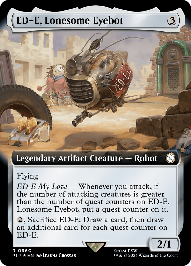 ED-E, Lonesome Eyebot (Extended Art) (Surge Foil) [Fallout] | Pandora's Boox