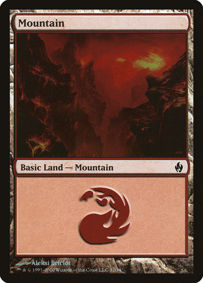 Mountain (32) [Premium Deck Series: Fire and Lightning] | Pandora's Boox