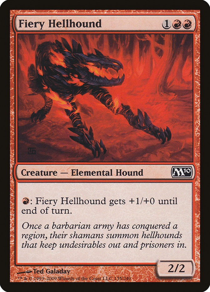 Fiery Hellhound [Magic 2010] | Pandora's Boox