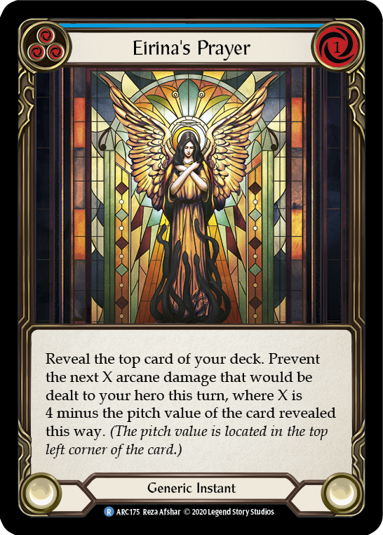 Eirina's Prayer (Blue) [ARC175] Unlimited Edition Rainbow Foil