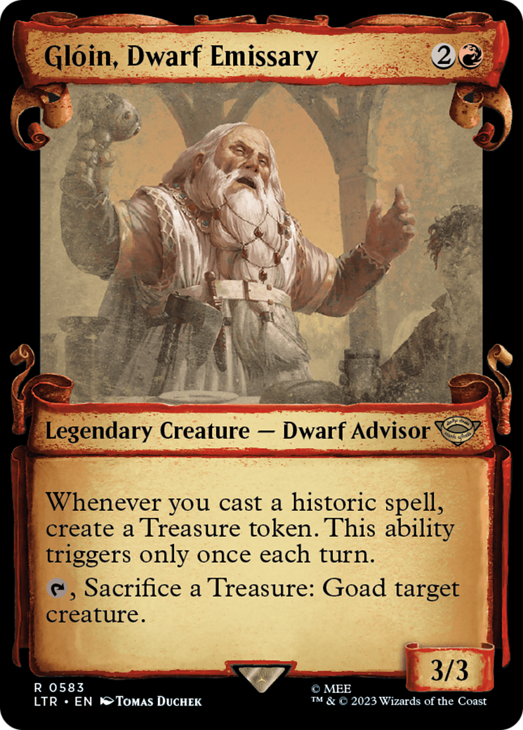 Gloin, Dwarf Emissary [The Lord of the Rings: Tales of Middle-Earth Showcase Scrolls] | Pandora's Boox