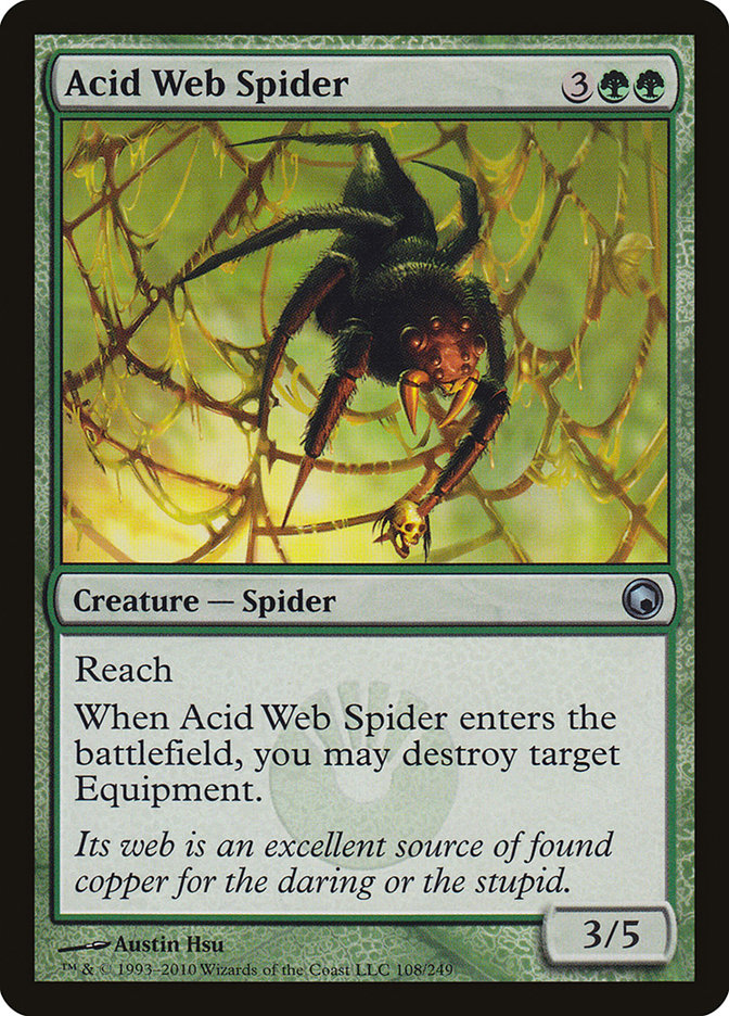 Acid Web Spider [Scars of Mirrodin] | Pandora's Boox