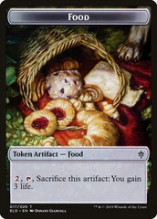 Boar // Food (17) Double-Sided Token [Throne of Eldraine Tokens] | Pandora's Boox