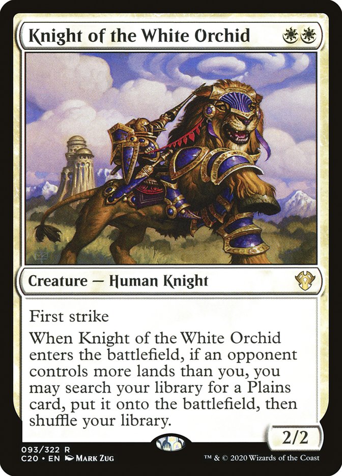 Knight of the White Orchid [Commander 2020] | Pandora's Boox