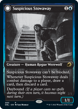 Suspicious Stowaway // Seafaring Werewolf [Innistrad: Double Feature] | Pandora's Boox