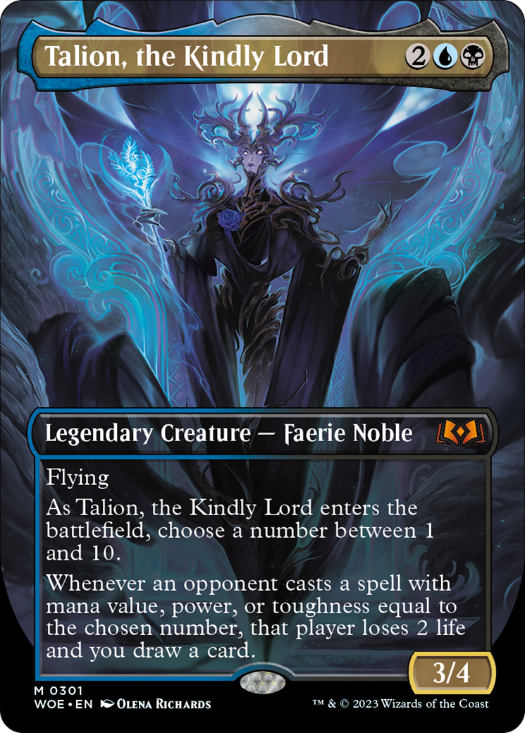 Talion, the Kindly Lord (Borderless Alternate Art) [Wilds of Eldraine] | Pandora's Boox