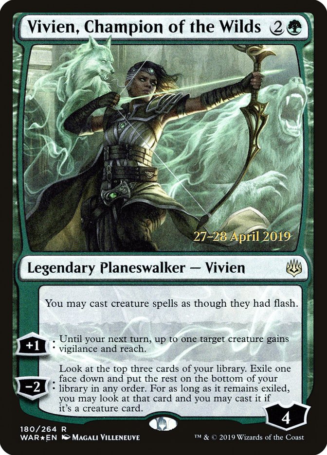 Vivien, Champion of the Wilds [War of the Spark Prerelease Promos] | Pandora's Boox