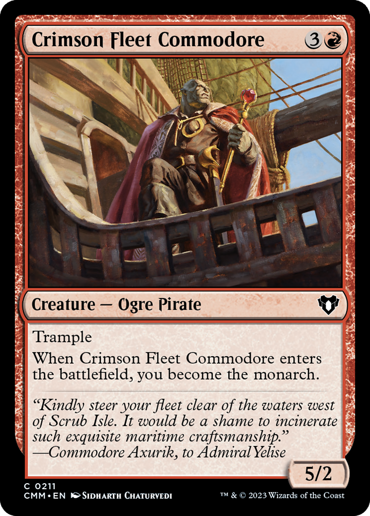 Crimson Fleet Commodore [Commander Masters] | Pandora's Boox