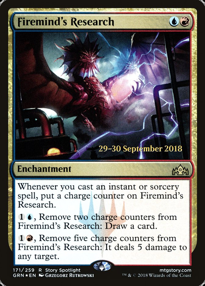 Firemind's Research [Guilds of Ravnica Prerelease Promos] | Pandora's Boox