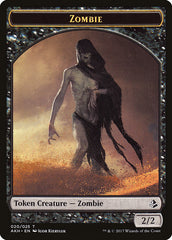 Sinuous Striker // Zombie Double-Sided Token [Hour of Devastation Tokens] | Pandora's Boox