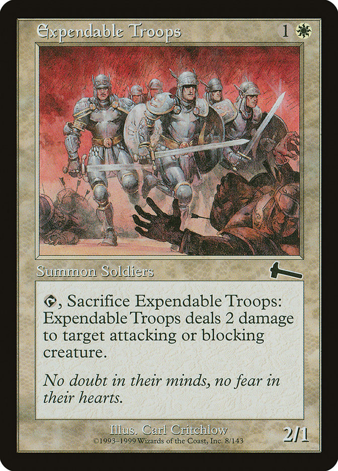 Expendable Troops [Urza's Legacy] | Pandora's Boox