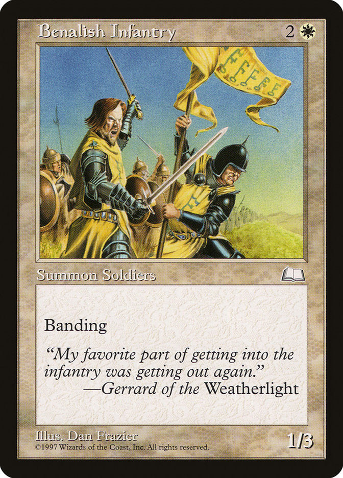 Benalish Infantry [Weatherlight] | Pandora's Boox