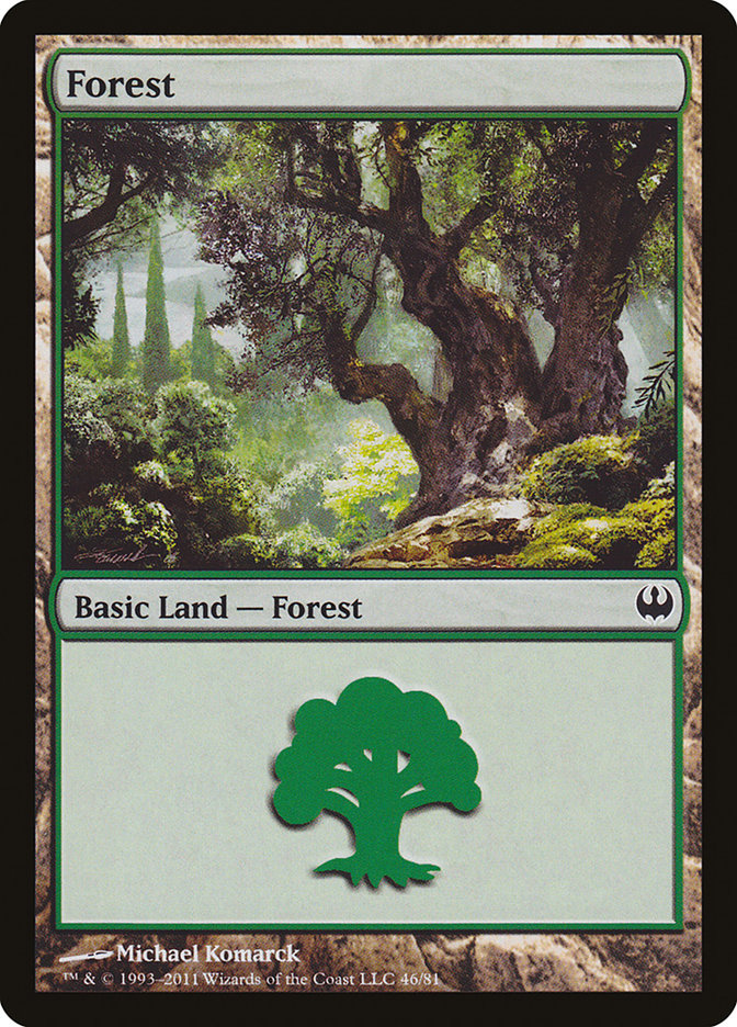 Forest (46) [Duel Decks: Knights vs. Dragons] | Pandora's Boox
