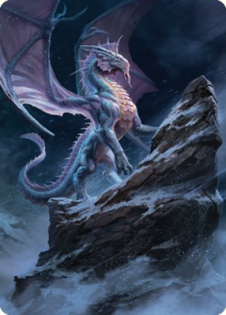 Ancient Silver Dragon Art Card (06) [Commander Legends: Battle for Baldur's Gate Art Series] | Pandora's Boox