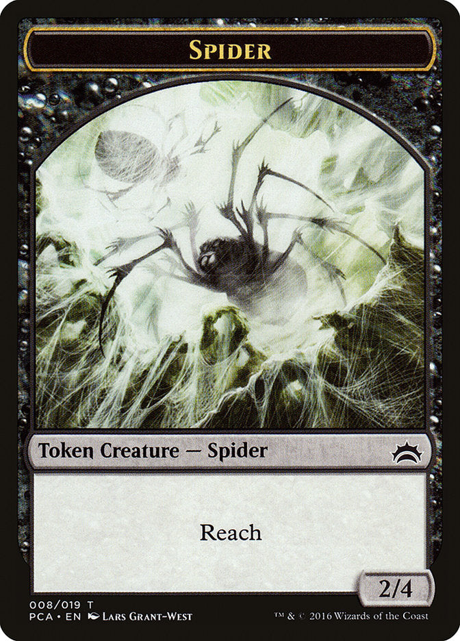 Spider // Saproling Double-Sided Token [Planechase Anthology Tokens] | Pandora's Boox