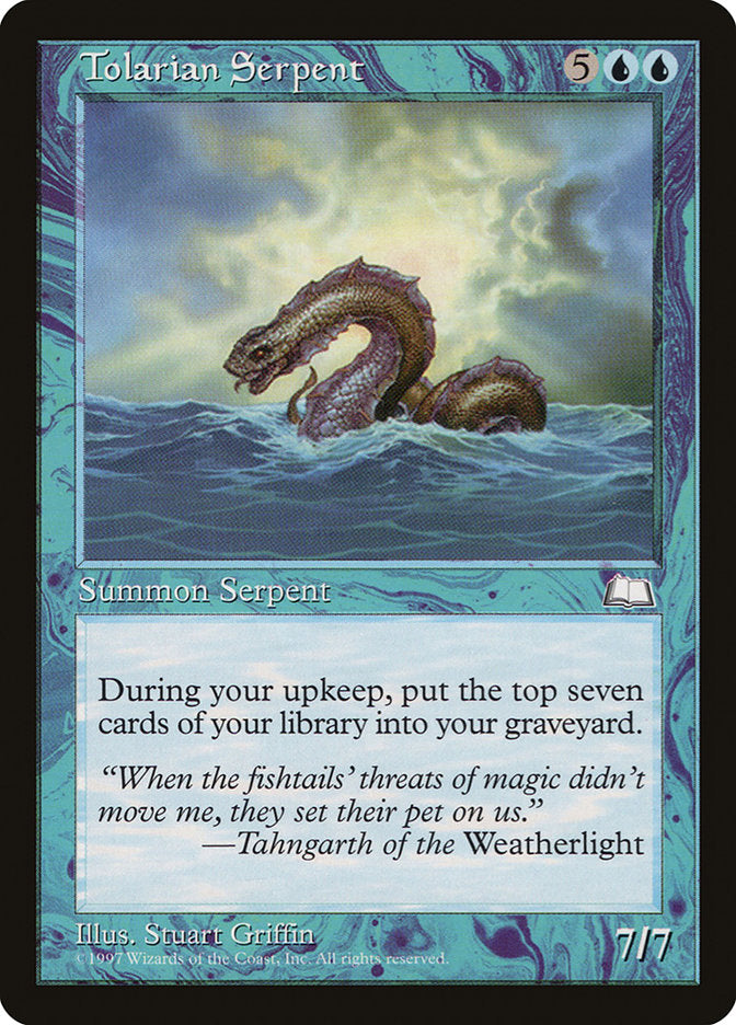 Tolarian Serpent [Weatherlight] | Pandora's Boox