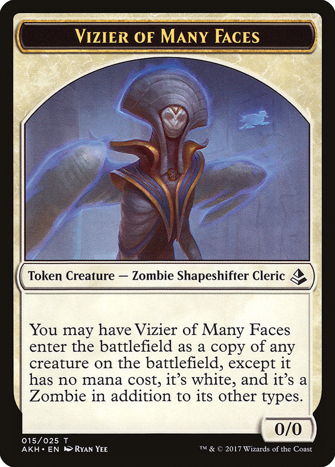 Vizier of Many Faces Token [Amonkhet Tokens] | Pandora's Boox