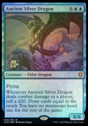 Ancient Silver Dragon [Commander Legends: Battle for Baldur's Gate Prerelease Promos] | Pandora's Boox