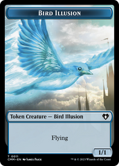 Spirit (0039) // Bird Illusion Double-Sided Token [Commander Masters Tokens] | Pandora's Boox
