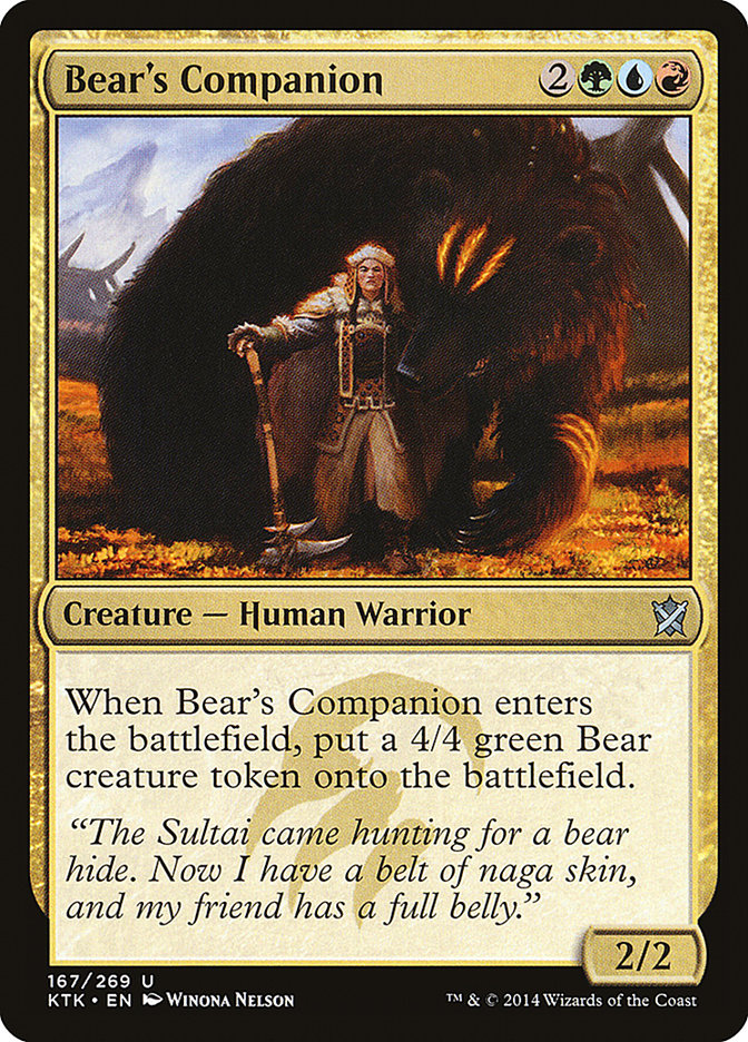 Bear's Companion [Khans of Tarkir] | Pandora's Boox
