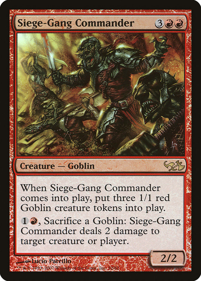 Siege-Gang Commander [Duel Decks: Elves vs. Goblins] | Pandora's Boox