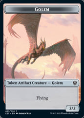 Golem (025) // Thopter Double-Sided Token [Commander 2021 Tokens] | Pandora's Boox